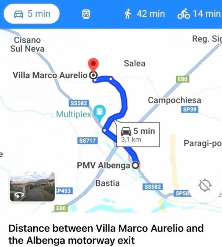 Villa Marco Aurelio Cisano sul Neva 외부 사진